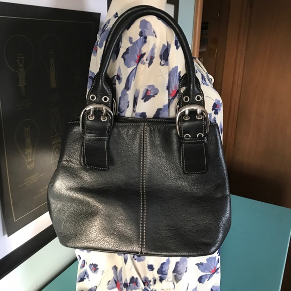 Tignanello black leather square satchel - Picture 3 of 10